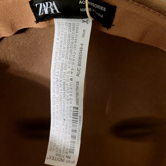 Zara Beige Kids Hat with Ears - Picture 5 of 6
